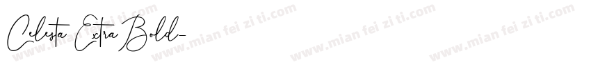 Celesta ExtraBold字体转换